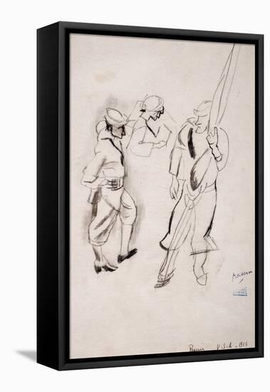 Enrolement Service Militaire, 1916-Jules Pascin-Framed Premier Image Canvas