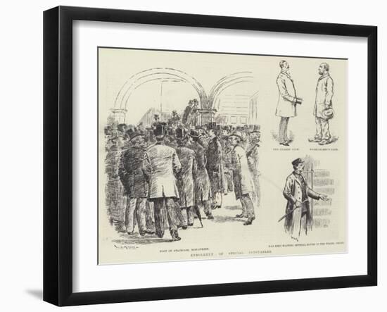 Enrolment of Special Constables-William Douglas Almond-Framed Giclee Print