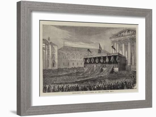 Enrolment of Volunteers at the Pantheon, Paris-null-Framed Giclee Print