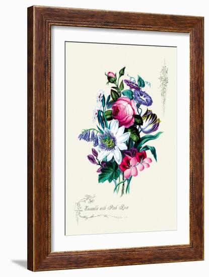 Ensemble with Pick Rose-null-Framed Art Print