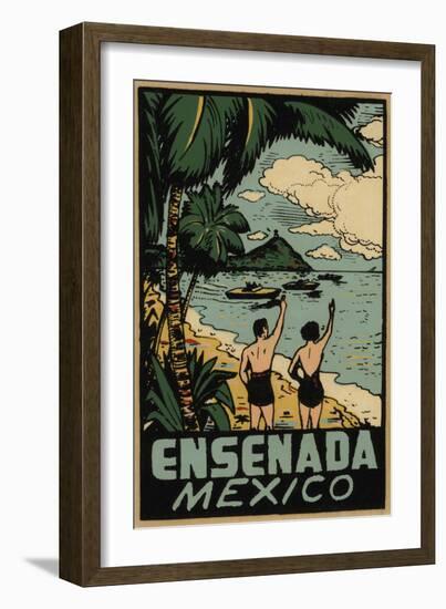 Ensenada Mexico Decal-Jennifer Kennard-Framed Giclee Print