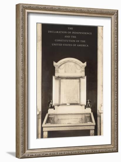 Enshrined American Documents-null-Framed Art Print