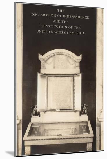 Enshrined American Documents-null-Mounted Art Print