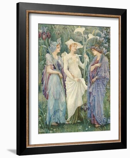 Ensigns of Spring-Walter Crane-Framed Giclee Print