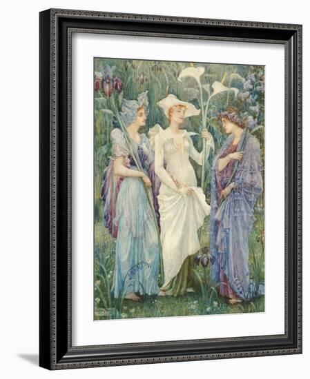 Ensigns of Spring-Walter Crane-Framed Giclee Print