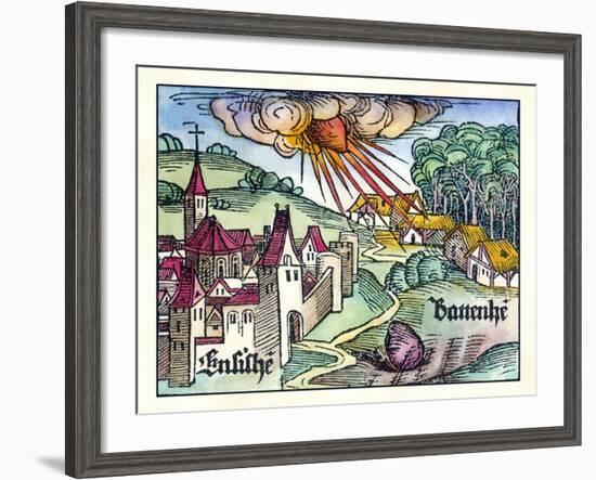 Ensisheim Meteor Fall, 1492-Detlev Van Ravenswaay-Framed Photographic Print