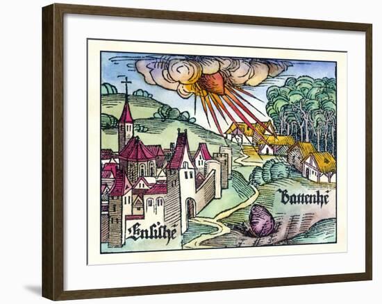 Ensisheim Meteor Fall, 1492-Detlev Van Ravenswaay-Framed Photographic Print