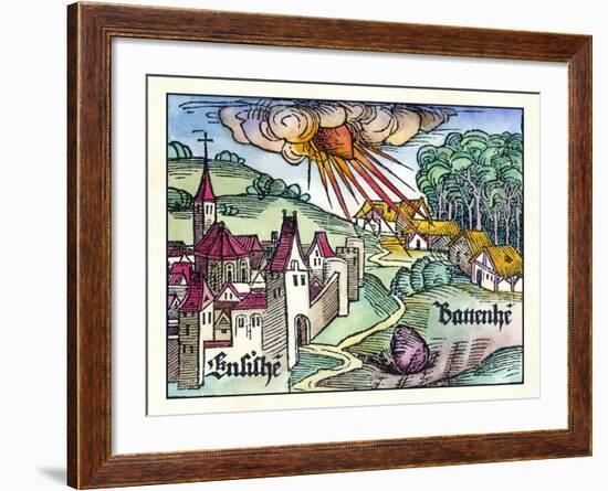 Ensisheim Meteor Fall, 1492-Detlev Van Ravenswaay-Framed Photographic Print