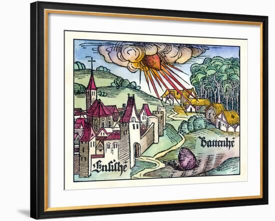 Ensisheim Meteor Fall, 1492-Detlev Van Ravenswaay-Framed Photographic Print