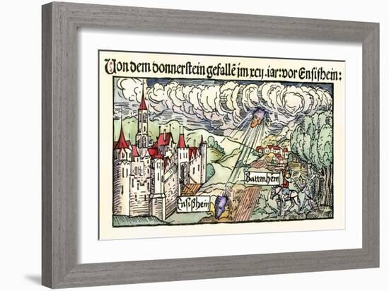 Ensisheim Meteor Fall, 1492-Detlev Van Ravenswaay-Framed Photographic Print