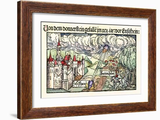 Ensisheim Meteor Fall, 1492-Detlev Van Ravenswaay-Framed Photographic Print