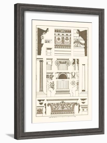 Entablatures and Capitals-J. Buhlmann-Framed Art Print