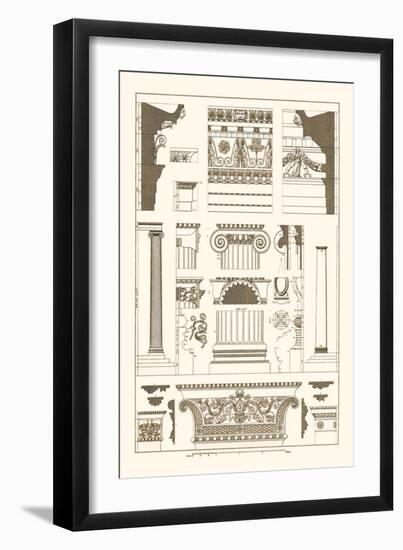 Entablatures and Capitals-J. Buhlmann-Framed Art Print