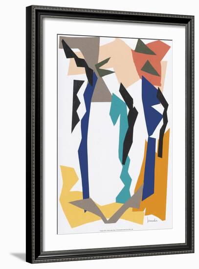 Entanglement - Navy-Melissa Wenke-Framed Giclee Print