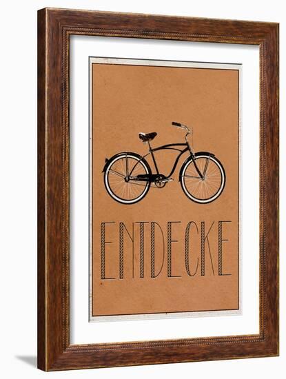 ENTDECKE (German -  Explore)-null-Framed Art Print