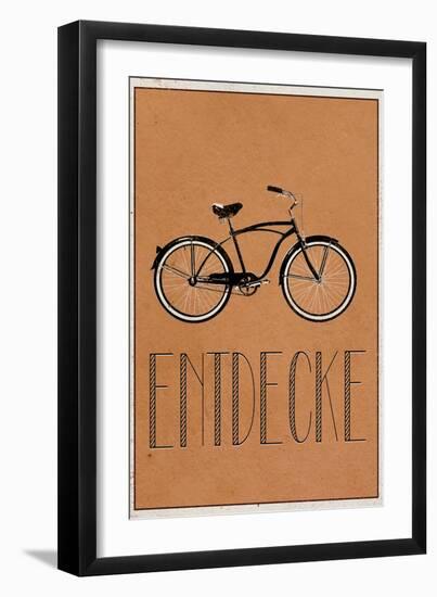 ENTDECKE (German -  Explore)-null-Framed Art Print