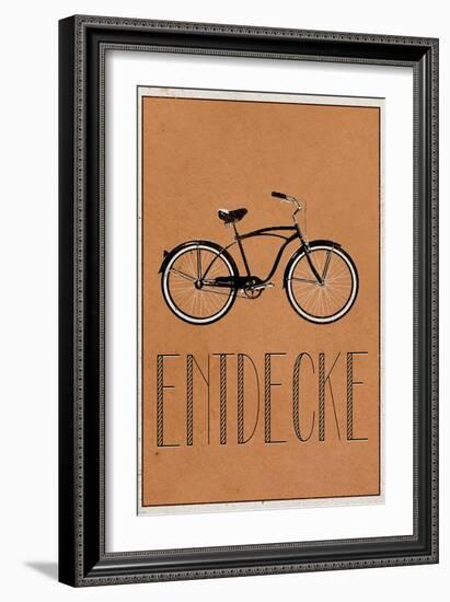 ENTDECKE (German -  Explore)-null-Framed Art Print