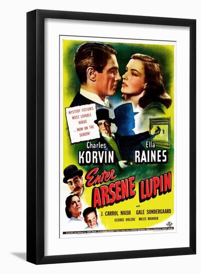 Enter Arsene Lupin-null-Framed Art Print