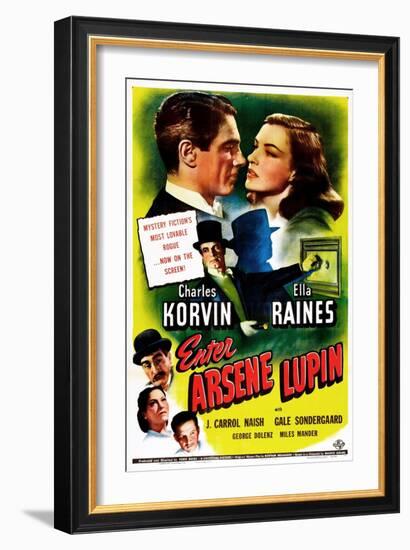 Enter Arsene Lupin-null-Framed Art Print