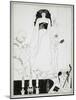 Enter Herodias. Illustration for Salome by Oscar Wilde-Aubrey Beardsley-Mounted Giclee Print