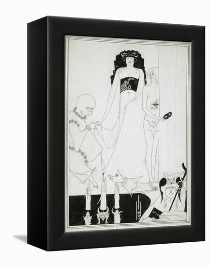 Enter Herodias. Illustration for Salome by Oscar Wilde-Aubrey Beardsley-Framed Premier Image Canvas