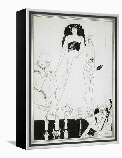 Enter Herodias. Illustration for Salome by Oscar Wilde-Aubrey Beardsley-Framed Premier Image Canvas