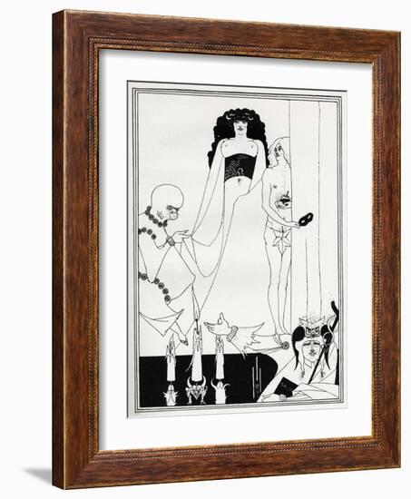 ' Enter Herodias '-Aubrey Beardsley-Framed Giclee Print