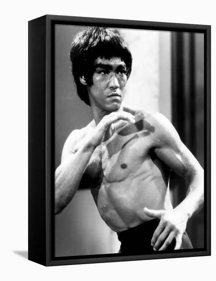 Enter the Dragon, Bruce Lee, 1973-null-Framed Stretched Canvas