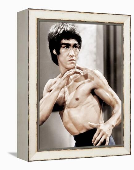 Enter The Dragon, Bruce Lee, 1973-null-Framed Stretched Canvas