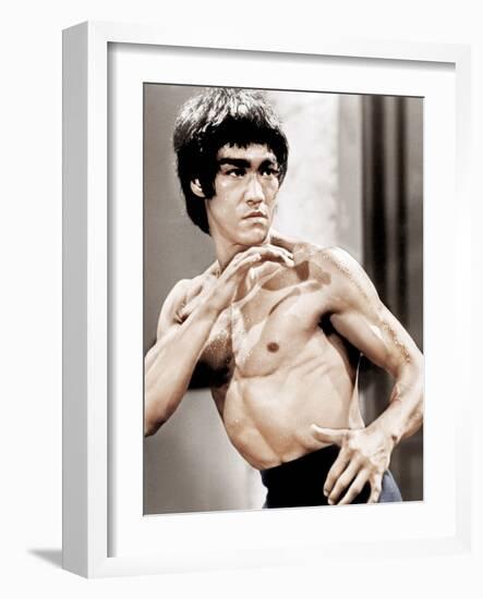 Enter The Dragon, Bruce Lee, 1973-null-Framed Photo