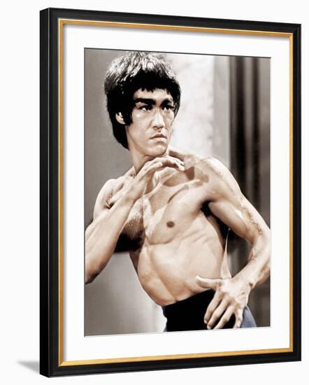 Enter The Dragon, Bruce Lee, 1973-null-Framed Photo