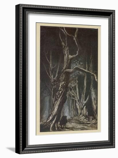 Enter the Two Brothers-Arthur Rackham-Framed Art Print