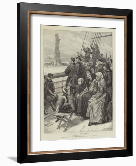 Entering a New World-Charles Joseph Staniland-Framed Giclee Print