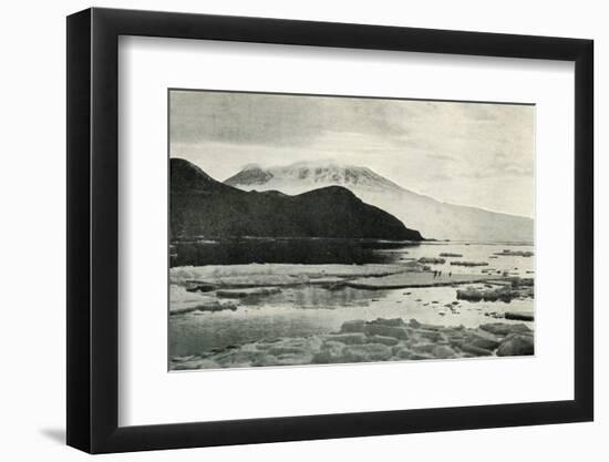 'Entering McMurdo Sound - Cape Bird and Mount Erebus', c1910?1913, (1913)-Herbert Ponting-Framed Photographic Print