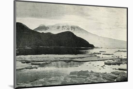'Entering McMurdo Sound - Cape Bird and Mount Erebus', c1910?1913, (1913)-Herbert Ponting-Mounted Photographic Print