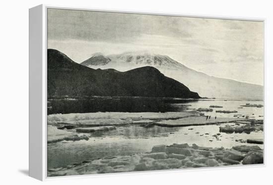 'Entering McMurdo Sound - Cape Bird and Mount Erebus', c1910?1913, (1913)-Herbert Ponting-Framed Premier Image Canvas