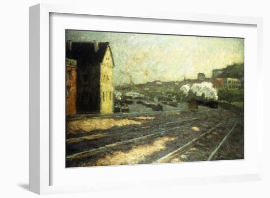 Entering the Station-Hermann Pleuer-Framed Giclee Print