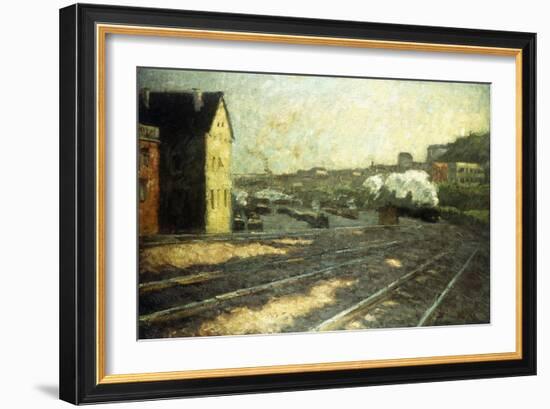 Entering the Station-Hermann Pleuer-Framed Giclee Print