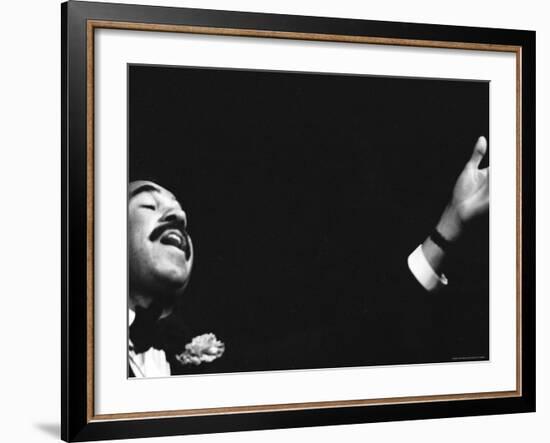 Entertainer Bobby Short Performing, Probably at the Cafe Carlyle-John Shearer-Framed Premium Photographic Print