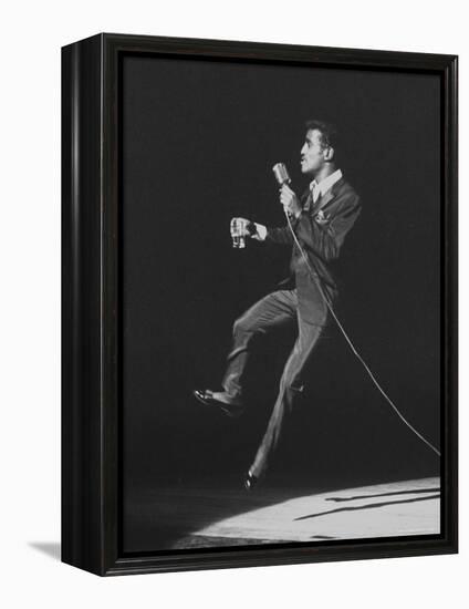 Entertainer, Sammy Davis Jr, Performing at 'share' Benefit for Mental Health-Allan Grant-Framed Premier Image Canvas