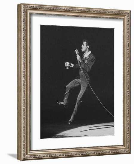 Entertainer, Sammy Davis Jr, Performing at 'share' Benefit for Mental Health-Allan Grant-Framed Premium Photographic Print