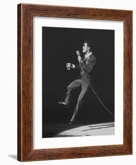 Entertainer, Sammy Davis Jr, Performing at 'share' Benefit for Mental Health-Allan Grant-Framed Premium Photographic Print