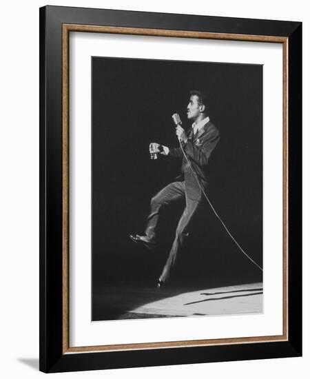 Entertainer, Sammy Davis Jr, Performing at 'share' Benefit for Mental Health-Allan Grant-Framed Premium Photographic Print