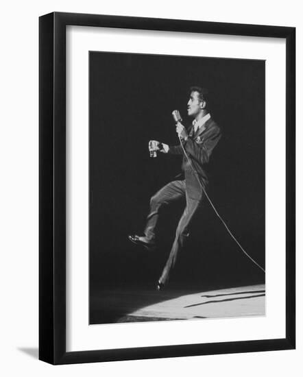 Entertainer, Sammy Davis Jr, Performing at 'share' Benefit for Mental Health-Allan Grant-Framed Premium Photographic Print