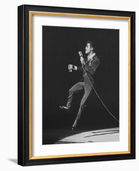 Entertainer, Sammy Davis Jr, Performing at 'share' Benefit for Mental Health-Allan Grant-Framed Premium Photographic Print