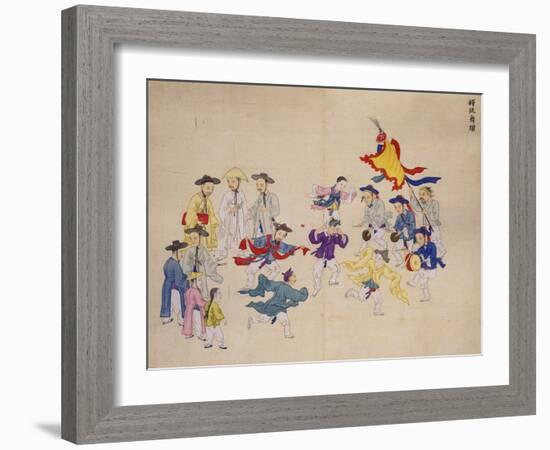 Entertainers Dancing-Kim Junkeun-Framed Giclee Print