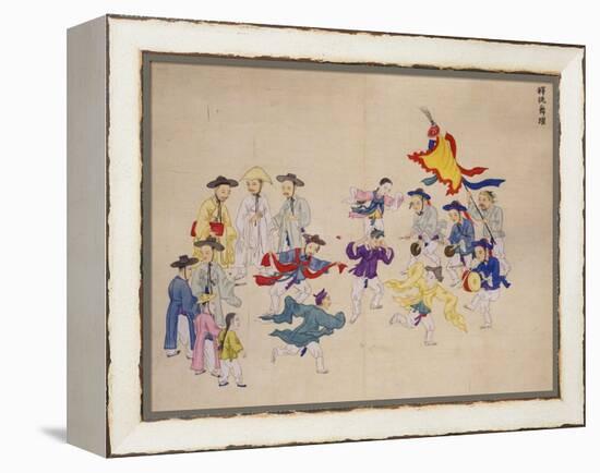 Entertainers Dancing-Kim Junkeun-Framed Premier Image Canvas