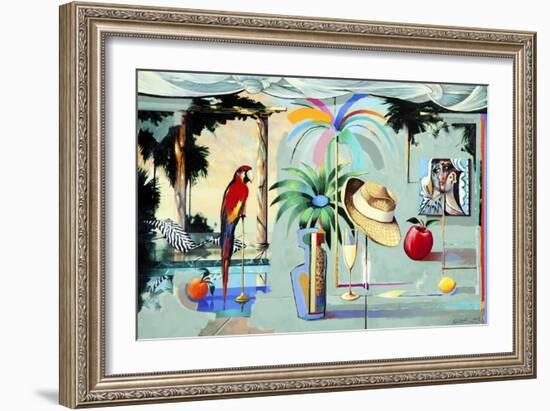 Entertaining the Recluse in the Circus of Dreams (Barbados)-Andrew Hewkin-Framed Giclee Print