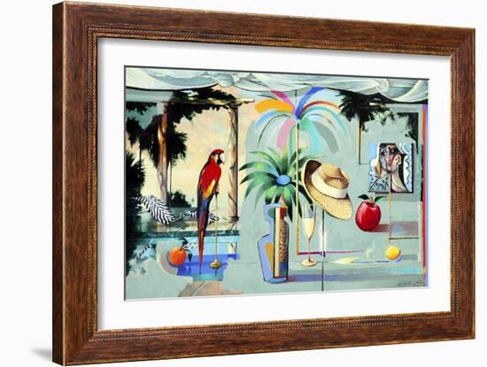 Entertaining the Recluse in the Circus of Dreams (Barbados)-Andrew Hewkin-Framed Giclee Print