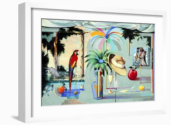 Entertaining the Recluse in the Circus of Dreams (Barbados)-Andrew Hewkin-Framed Giclee Print